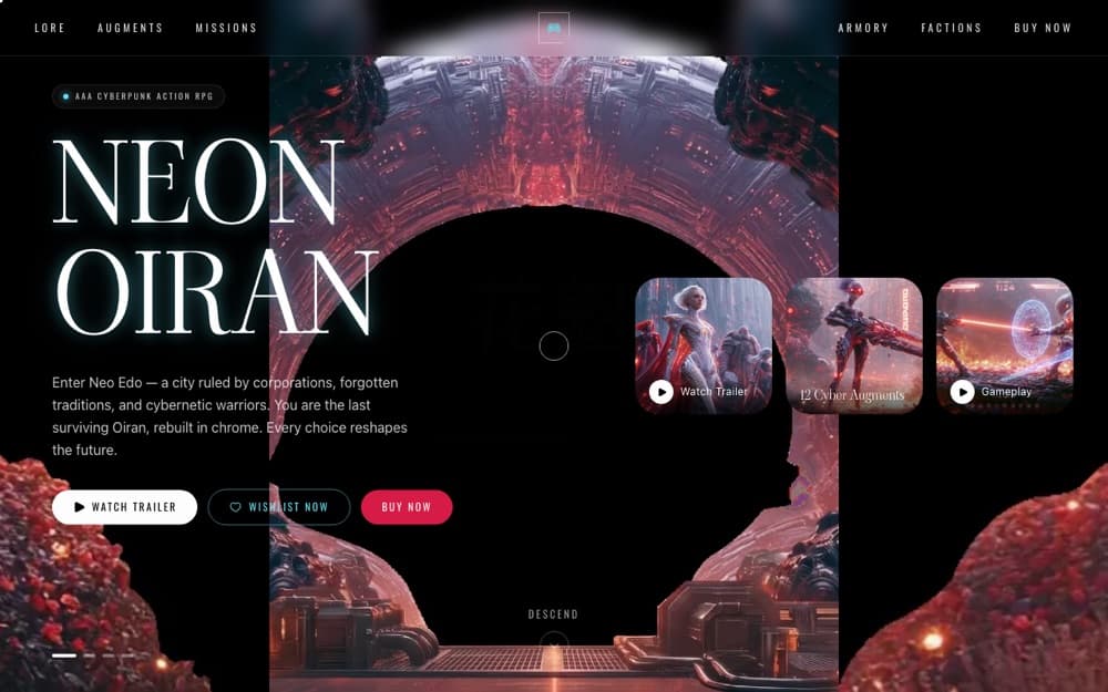 Neon Oiran game website