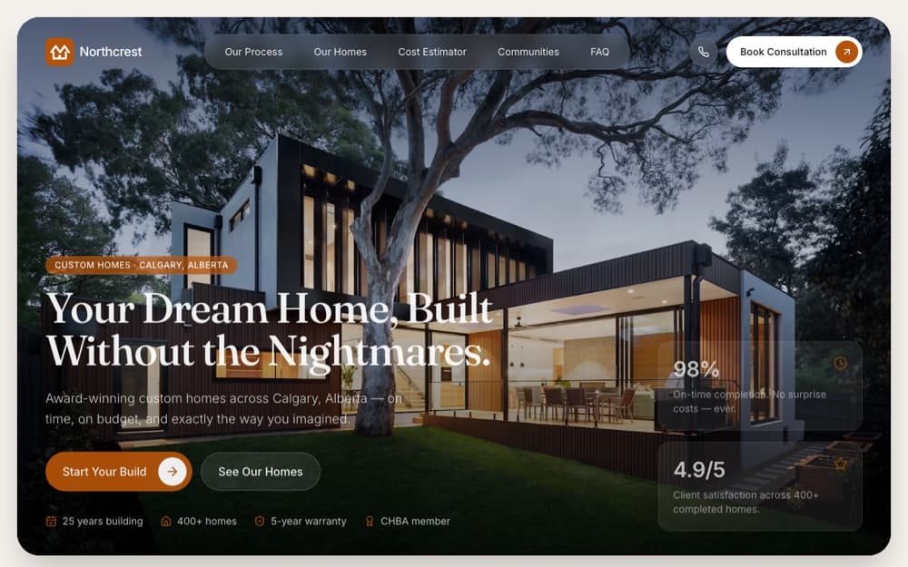 Northcrest Homes website
